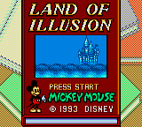 Land of Illusion Starring Mickey Mouse (USA, Europe) Title Screen